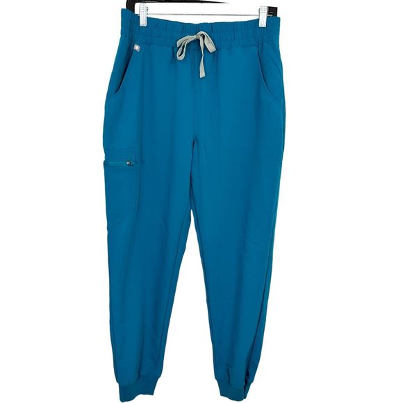 Figs Pants - Figs Zamora Joggers in Pacific Blue - Size Medium